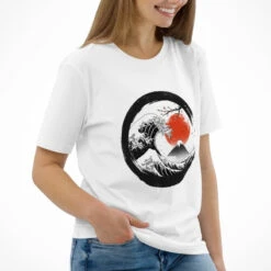 Japanese Tee Shirt - Enso Kanagawa -Shibui Store t shirt japonais enso kanagawa 873