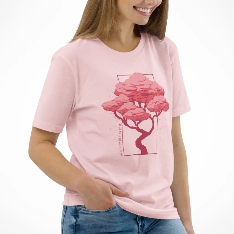Japanese Tee Shirt - Hanami 4 Japanese Tee Shirt - Hanami - Image 2
