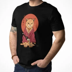 Japanese Tee Shirt - Neko Battôsaï -Shibui Store t shirt japonais neko battosai 298