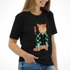 Japanese Tee Shirt - Neko Slayer -Shibui Store t shirt japonais neko pourfendeur 267