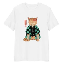 Japanese Tee Shirt - Neko Slayer -Shibui Store t shirt japonais neko pourfendeur s blanc 553