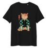 Japanese Tee Shirt - Neko Slayer -Shibui Store t shirt japonais neko pourfendeur s noir 581