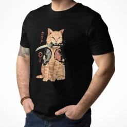 Japanese Tee Shirt - Neko Yakuza -Shibui Store t shirt japonais neko yakuza 301