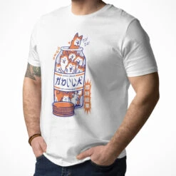 Japanese Tee Shirt - Shiba Anti-Depression -Shibui Store t shirt japonais shiba anti depresseur 213