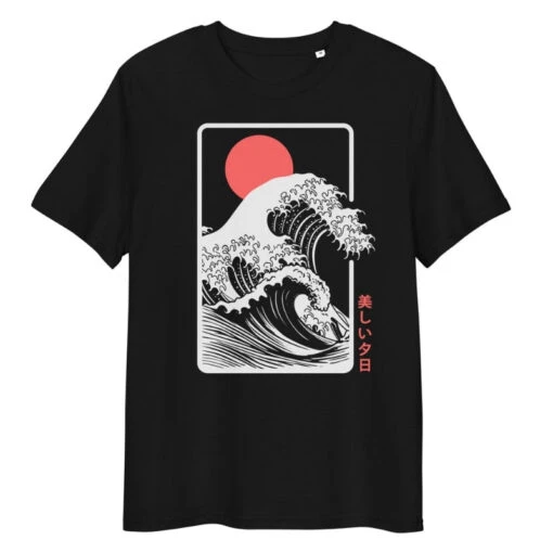 Japanese Tee Shirt - Sunset Kanagawa