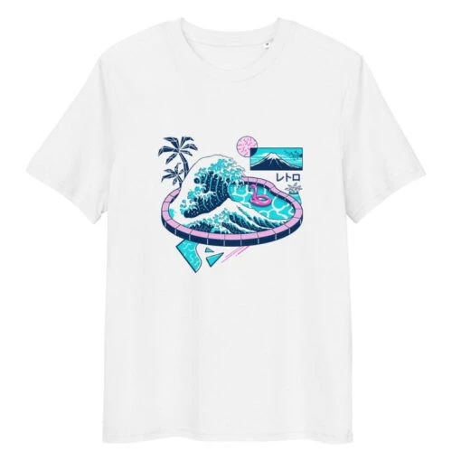 Japanese Tee Shirt - The Great Pool Off Kanagawa