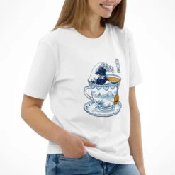Japanese Tee Shirt - The Great Tea Off Kanagawa 8 Japanese Tee Shirt - The Great Tea Off Kanagawa -Shibui Store t shirt japonais the great tea of kanagawa 850