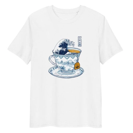 Japanese Tee Shirt - The Great Tea Off Kanagawa