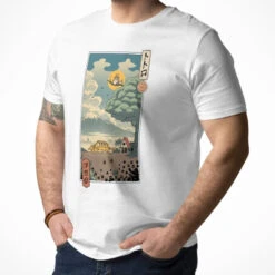 Japanese Tee Shirt - Ukiyo-e Forest Rangers -Shibui Store t shirt japonais ukiyo e gardiens de la foret 841