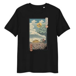 Japanese Tee Shirt - Ukiyo-e Forest Rangers -Shibui Store t shirt japonais ukiyo e gardiens de la foret s noir 434