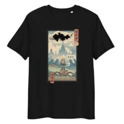 Japanese Tee Shirt - Ukiyo-e Legend -Shibui Store t shirt japonais ukiyo e la legende s noir 959