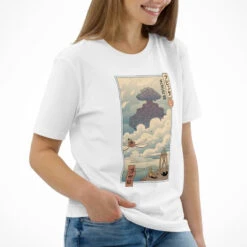 Japanese Tee Shirt - Ukiyo-e Laputa 11 Japanese Tee Shirt - Ukiyo-e Laputa -Shibui Store t shirt japonais ukiyo e laputa 564