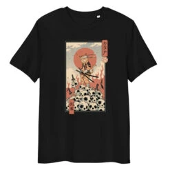 Japanese Tee Shirt - Ukiyo-e Neko Killer -Shibui Store t shirt japonais ukiyo e neko assassin s noir 713