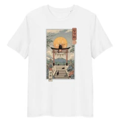 Japanese Tee Shirt - Ukiyo-e Neko Inari 10 Japanese Tee Shirt - Ukiyo-e Neko Inari -Shibui Store t shirt japonais ukiyo e neko inari s blanc 113