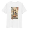 Japanese Tee Shirt - Ukiyo-e Neko Ramen -Shibui Store t shirt japonais ukiyo e neko ramen s blanc 641