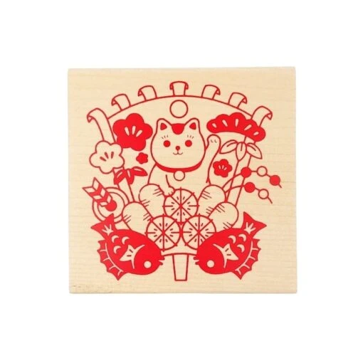 Japanese Stamp - Maneki Neko XL