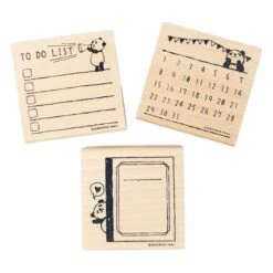 Panda Stamp - Notes -Shibui Store tampon japonais panda notes 149