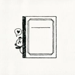 Panda Stamp - Notes -Shibui Store tampon japonais panda notes 165