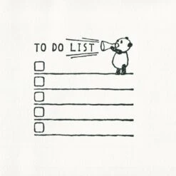 Japanese Panda Stamp - To-Do List -Shibui Store tampon japonais panda to do list 316