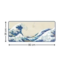 The Great Wave Off Kanagawa Desk Mat -Shibui Store tapis de bureau grande vague kanagawa 682