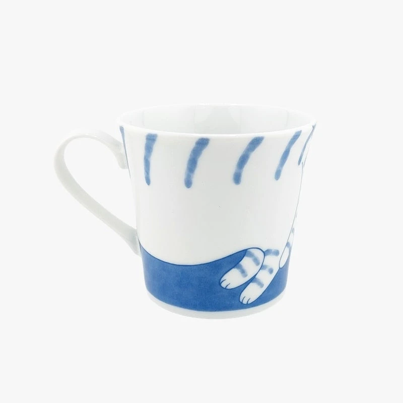 Japanese Mug - Neko Blue 4 Japanese Mug - Neko Blue - Image 2