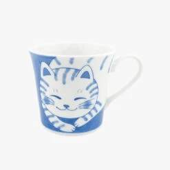 Japanese Mug - Neko Blue