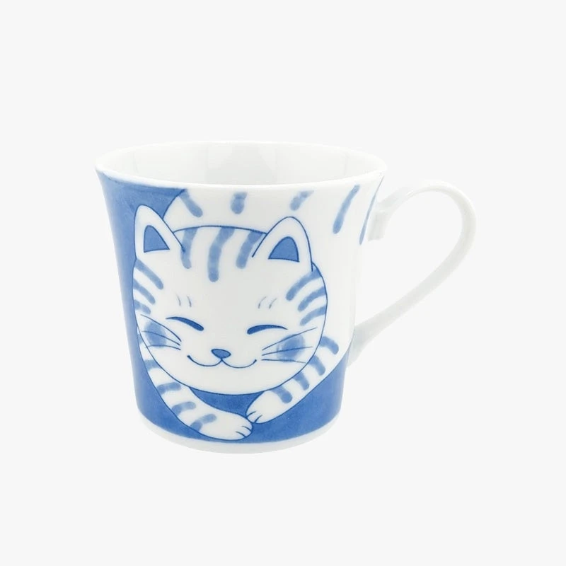 Japanese Mug - Neko Blue 3 Japanese Mug - Neko Blue