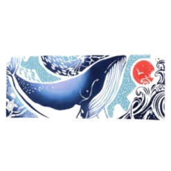 Japanese Tenugui - Whale -Shibui Store tenugui japonais baleine 867
