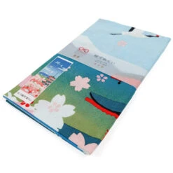 Japanese Tenugui Blossom & Fuji -Shibui Store tenugui japonais blossom fuji 459