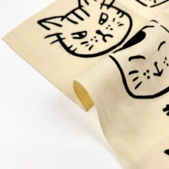 Tenugui - Cat Print -Shibui Store tenugui japonais imprime chat 518