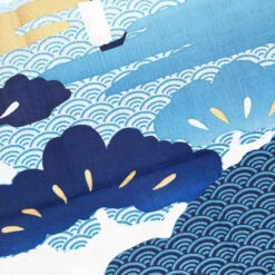 Japanese Towel Tenugui Indigo Fuji -Shibui Store tenugui japonais indigo fuji 676