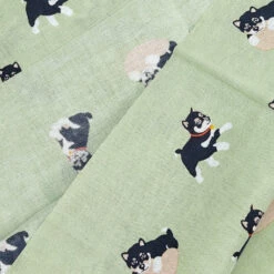 Tenugui Towel Shiba -Shibui Store tenugui japonais kuro shiba 452