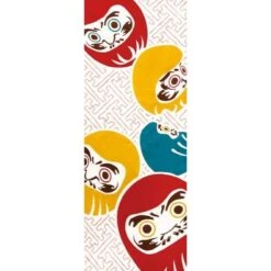 Japanese Tenugui – Shiawase Daruma