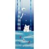 Tenugui Towel - Summer Cat -Shibui Store tenugui japonais summer cat 724