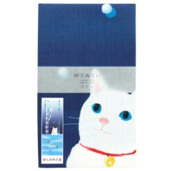 Tenugui Towel - Summer Cat -Shibui Store tenugui japonais summer cat 822
