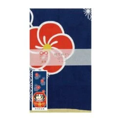 Japanese Tenugui – Ume Daruma -Shibui Store tenugui japonais ume daruma 459