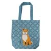 Japanese Tote Bag – Blue Shiba Shippo -Shibui Store tote bag bleu shiba shippo 581