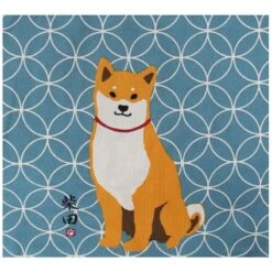 Japanese Tote Bag – Blue Shiba Shippo -Shibui Store tote bag bleu shiba shippo 864