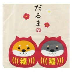 Japanese Tote Bag – Ivory Shiba Daruma -Shibui Store tote bag ivoire shiba daruma 531