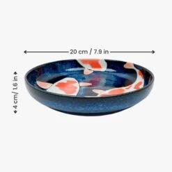Japanese Deep Plate - Koi Fish -Shibui Store vaisselle 2 min
