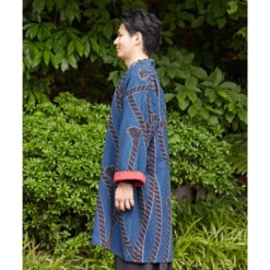 Blue Japanese Jacket For Men -Shibui Store veste japonaise homme bleu 710