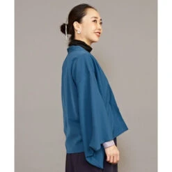 Blue Jacket Japanese - Women -Shibui Store veste kimono femme bleu 865