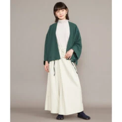 Green Kimono Cardigan Women -Shibui Store veste kimono femme vert 783