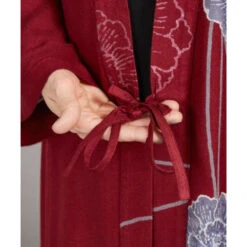 Long Red Cardigan -Shibui Store veste kimono long femme rouge 262