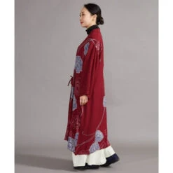 Long Red Cardigan -Shibui Store veste kimono long femme rouge 516