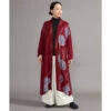 Long Red Cardigan -Shibui Store veste kimono long femme rouge 605