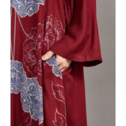 Long Red Cardigan -Shibui Store veste kimono long femme rouge 982