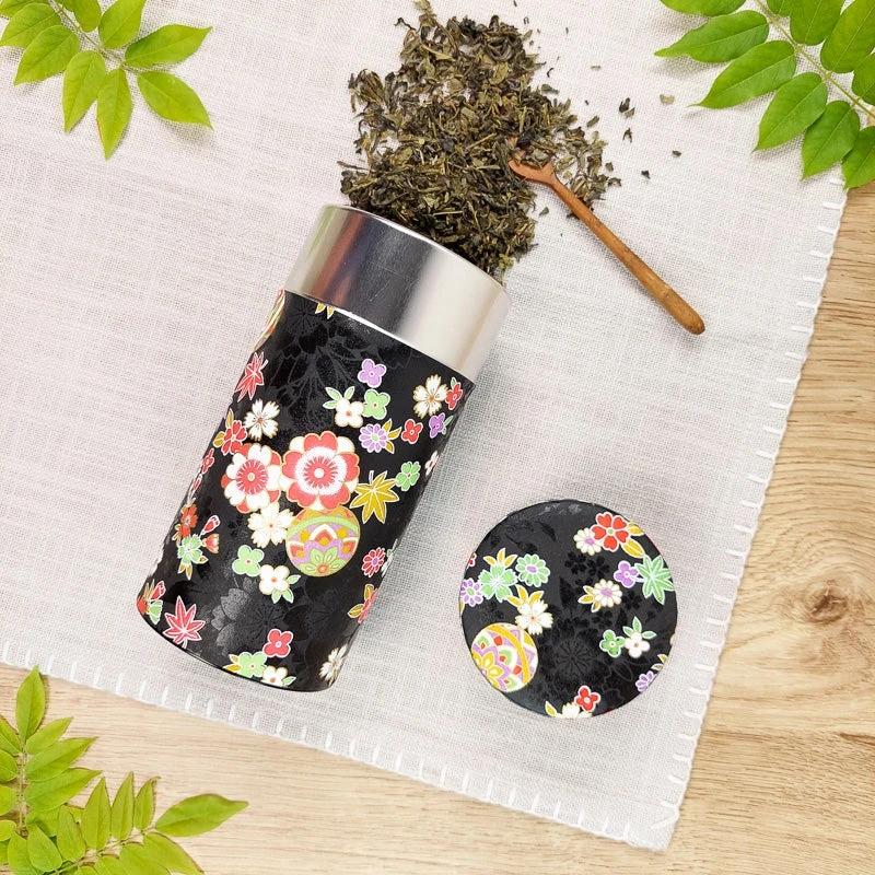 Washi Paper Tea Box - Black 4 Washi Paper Tea Box - Black - Image 2