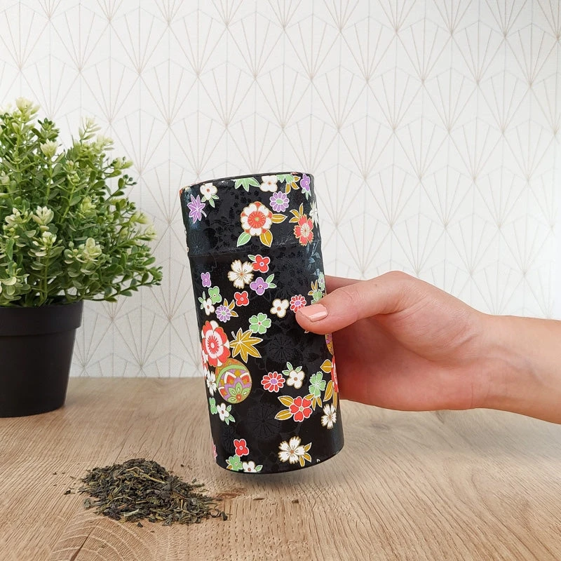 Washi Paper Tea Box - Black 5 Washi Paper Tea Box - Black - Image 3