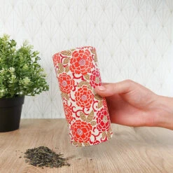 Washi Paper Tea Box - Orange -Shibui Store washi paper tea box orange 651